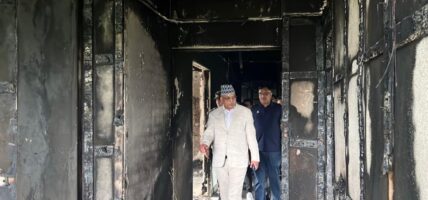 मुख्यमन्त्री पाण्डेद्वारा क्षतिग्रस्त संरचनाको अवलोकन