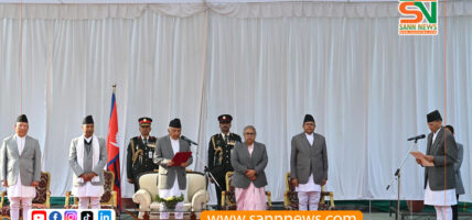 नवनियुक्त मन्त्री शर्माद्वारा पद तथा गोपनीयताको शपथ