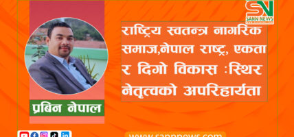 राष्ट्रिय स्वतन्त्र नागरिक समाज, नेपाल राष्ट्र, एकता र दिगो विकास : स्थिर नेतृत्वको अपरिहार्यता