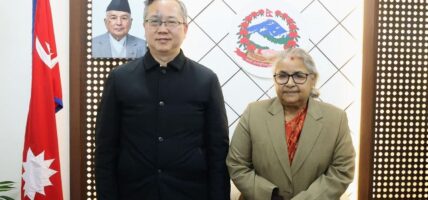 प्रधानमन्त्रीसँग चिनियाँ राजदूतको शिष्टाचार भेट