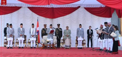 नवनियुक्त ४ मन्त्रीले लिए शपथ