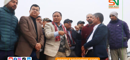 मन्त्री घिसिङ र महानिर्देशक बरालद्वारा महाकाली सिँचाइ तेस्रो चरण आयोजनाको निरीक्षण