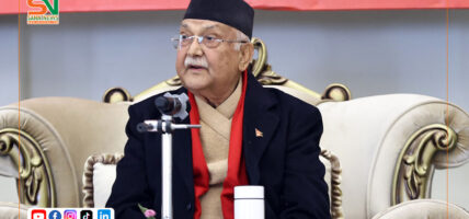 निर्वाचनपछि ओली पहिलोपटक सार्वजनिक कार्यक्रममा सहभागी हुँदै