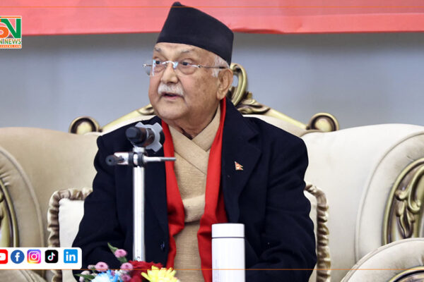 निर्वाचनपछि ओली पहिलोपटक सार्वजनिक कार्यक्रममा सहभागी हुँदै