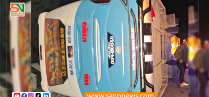 नारायणगढ–मुग्लिन सडकखण्डमा बस दुर्घटना हुँदा ४० जना घाइते