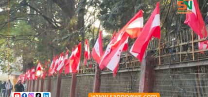 कांग्रेसका झण्डाले सिँगारिए उपत्यकाका सडक