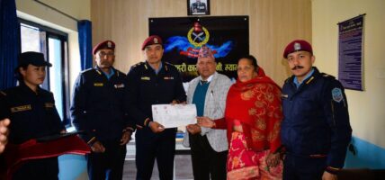 प्रहरी चौकीको भवन बनाउन निःशुल्क जग्गा दान