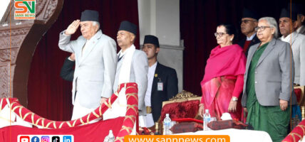राष्ट्रपति पौडेल प्रजातन्त्र दिवस समारोहमा सरिक
