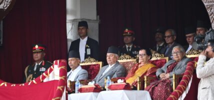 राष्ट्रपति पौडेलद्वारा घोडेजात्रा अवलोकन