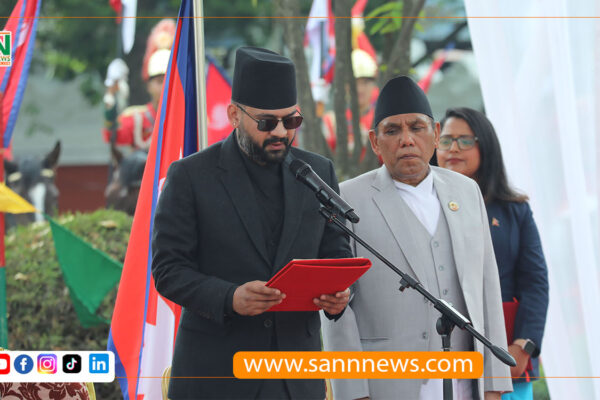 बालेन्द्र शाहले लिए प्रधानमन्त्रीको शपथ बालेन्द्र शाहले लिए प्रधानमन्त्रीको शपथ