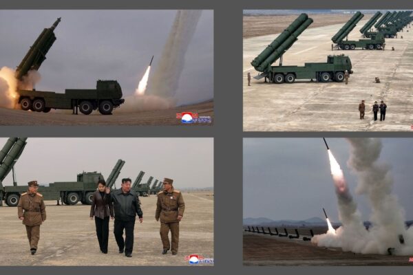 छोरीसँगै किमद्वारा रकेट प्रहार अभ्यास अवलोकन