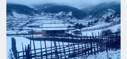 ढोरपाटनमा भारी हिमपात