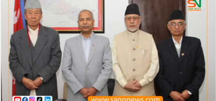 उपराष्ट्रपति यादवसँग प्रदेश प्रमुखहरूको सामुहिक भेट