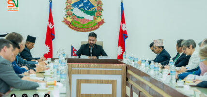 प्रधानमन्त्री शाहसँग नेपालस्थित विभिन्न देशका राजदूत तथा कूटनीतिक नियोग प्रमुखहरूद्वारा सामूहिक शिष्टाचार भेट