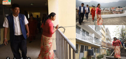 सुनिता डंगोलले गरिन् सुकुमबासीलाई अस्थायी बसोबास गराउने सरकारी भवन अवलोकन