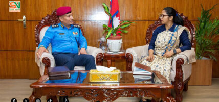 सुनिता डंगोल र प्रहरी महानिरीक्षक कार्कीबीच भेटवार्ता