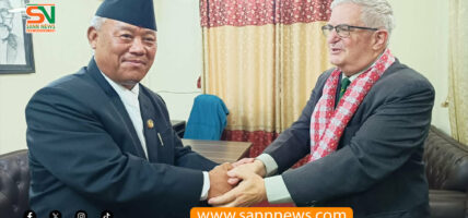 कांग्रेस संसदीय दलको नेता आङदेम्बेसँग इजरायली राजदूतको भेटवार्ता