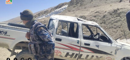 कोरलानाकामा जिप दुर्घटनामा चालक घाइते