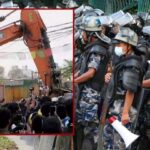 चलाईयो थापाथलीको सुकुम्बासी बस्तीमा डोजर