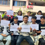 महँगीविरुद्ध अमृत क्याम्पसका विद्यार्थीको ‘डिजिटल’ प्रदर्शन