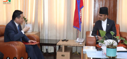 सञ्चारमन्त्री डा तिमिल्सिनासँग जापानी राजदूतको शिष्टाचार भेट