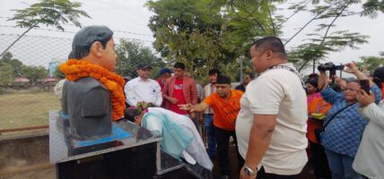 जेन्जी आन्दोलनका सहिदको सम्मानमा सालिक अनावरण