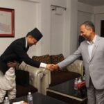 उपराष्ट्रपतिसँग सभामुख अर्यालको शिष्टाचार भेट
