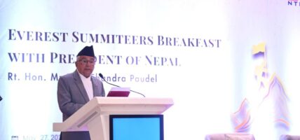 हिमाली वातावरणको संरक्षण आजको आवश्यकता हो : राष्ट्रपति पौडेल