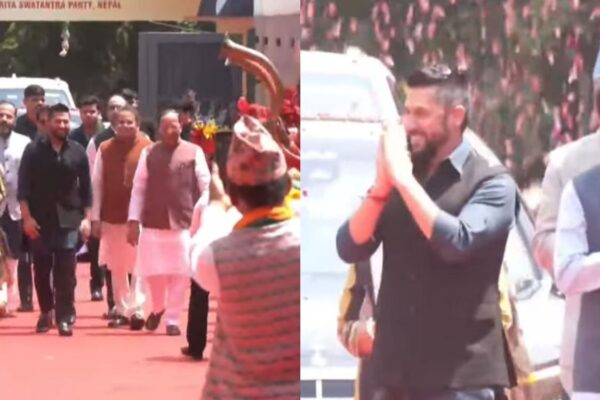 भाजपाको मुख्यालयमा रवि लामिछानेलाई भव्य स्वागत भाजपाको मुख्यालयमा रवि लामिछानेलाई भव्य स्वागत