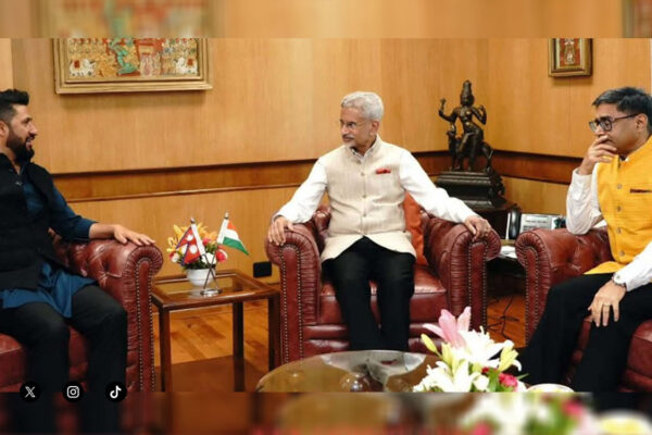 भारतीय विदेश मन्त्री र रास्वपा सभापतिबिच भेटवार्ता भारतीय विदेश मन्त्री र रास्वपा सभापतिबिच भेटवार्ता