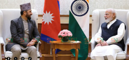 भारतीय प्रधानमन्त्री मोदी र रास्वपा सभापति रवि लामिछानेबीच भेटवार्ता