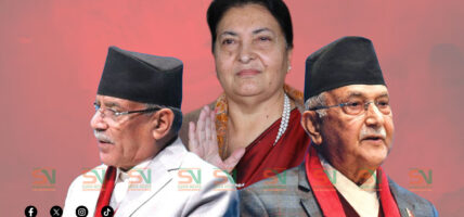 असार १४ गते विद्या भण्डारीको प्रमुख आतिथ्यमा एउटै मञ्चमा देखिँदै ओली-प्रचण्ड