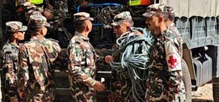 कर्णालीमा यात्रुसहित बेपत्ता गाडी खोज्न सेनाले खटायो विशेष उद्धार टोली