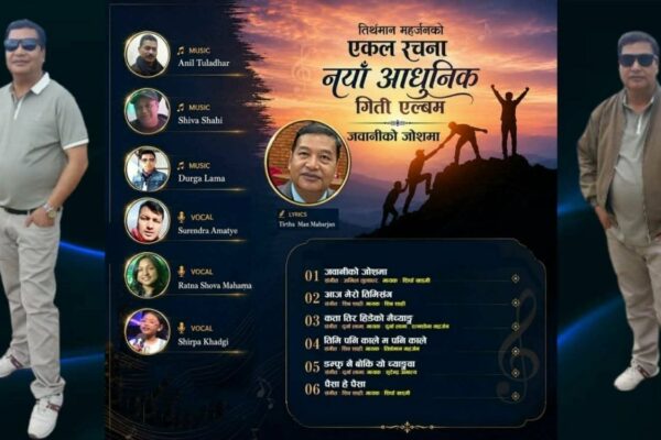 शब्द रचनाकार महर्जनकाे नयाँ आधुनिक गीति “ जवानीको जोशमा” सार्वजनिक शब्द रचनाकार महर्जनकाे नयाँ आधुनिक गीति “ जवानीको जोशमा” सार्वजनिक