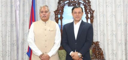 सभामुख अर्यालसँग भारतीय राजदूत श्रीवास्तवको शिष्टाचार भेट