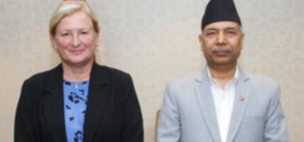 उपराष्ट्रपति यादवसँग फ्रान्सेली राजदूतको शिष्टाचार भेट