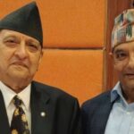 पूर्वराजा ज्ञानेन्द्रसँग धवलशम्शेर राणाको भेट