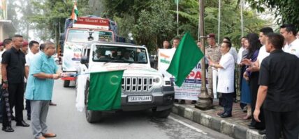 विपद् प्रभावितका लागि सिक्किमले पठायो राहत र स्वास्थ्य सामग्री