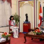 राष्ट्रपतिसँग बिदाइ भेट
