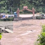 बाढीले धादिङबेँसी जोड्ने फुर्केखोलाको पुल बगायो बाढीले धादिङबेँसी जोड्ने फुर्केखोलाको पुल बगायो