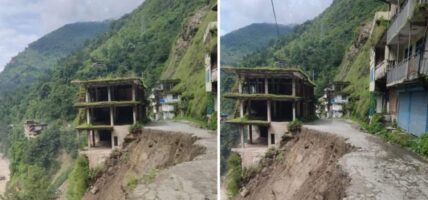 सिन्धुपाल्चोकको लिपिङमा पहिरोले सडक भासियो, अरनिको राजमार्ग अवरुद्ध