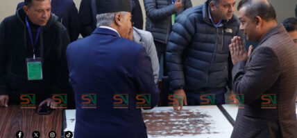 कांग्रेस बैठकमा गगनको सम्बोधन-पूर्व सभापति देउवालाई स्वागत छ