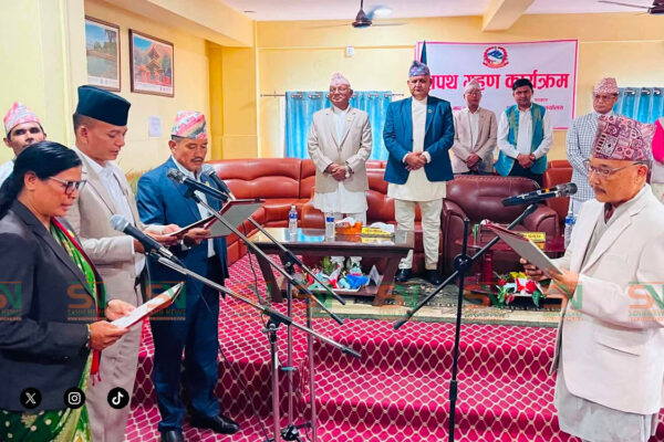 लुम्बिनी प्रदेशका नवनियुक्त तीन मन्त्रीले लिए शपथ