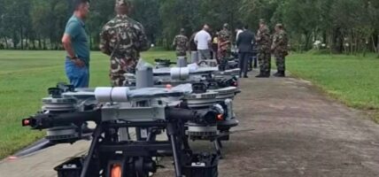 चीनले सहयोग स्वरूप उपलब्ध गराएको ४ ठूला ड्रोन रसुवा पठाइँदै
