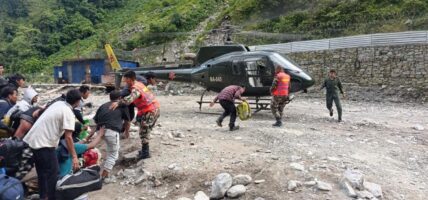 भोटेकोशी बाढी: ३२४ विदेशी नागरिकको उद्धार, ५९० सम्पर्कविहीन