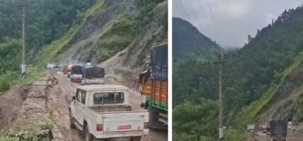 Transport services affected on Prithviraj Highway due to landslides