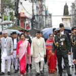 वसन्तपुरमा इन्द्रजात्राको राैनक, झरीका बीच पुगे भीआईपी वसन्तपुरमा इन्द्रजात्राको राैनक, झरीका बीच पुगे भीआईपी