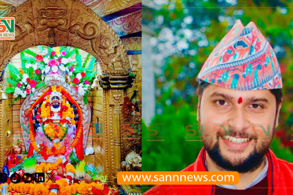 नवरात्रिको चौथो दिन विन्ध्यवासिनी मन्दिरमा माता कूष्माण्डाको विशेष पूजा, भक्तजनको घुइँचो