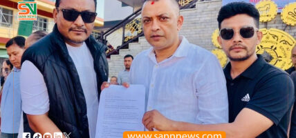 जेन्जी आन्दोलनका मुद्दा खारेजी र बन्दी रिहाइको माग गर्दै सभापति गगन थापालाई ज्ञापनपत्र